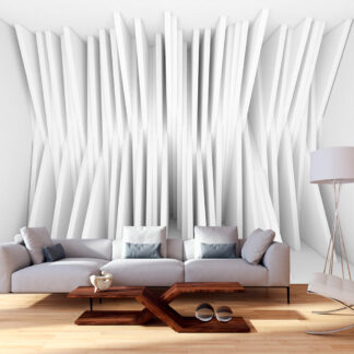 ARTGEIST Fototapet af hvid 3D effekt - White Balance (flere størrelser) 100x70
