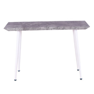VENTURE DESIGN Edge sidebord - grå cement og hvid metal (110x30)