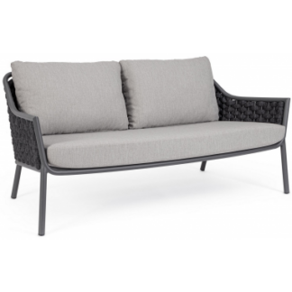 Everly loungesofa i aluminium og olefin B170 cm - Charcoal/Mørkegrå