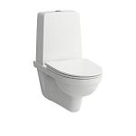 Laufen Kompas toilet væghængt med cisterne, Rimless skylleteknik og med synlig cisterne, Hvid