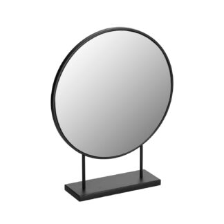 LAFORMA Libia bordspejl - spejlglas og sort jern (36x45)